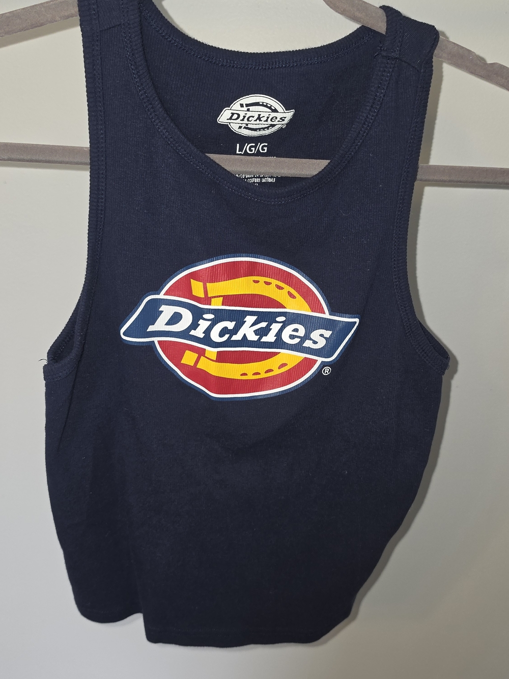 Dickies Navy Logo Tank Top